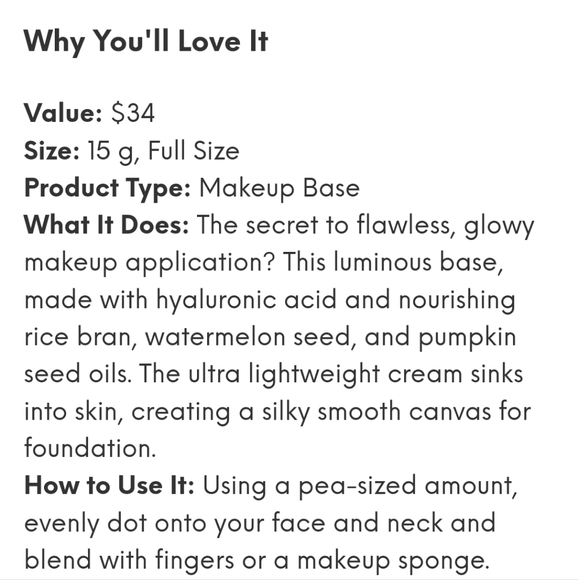 Makeup Base - Picture 2 of 2